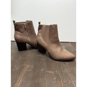 BareTraps Yancee Tan Ankle Booties with Western Influence, 9W